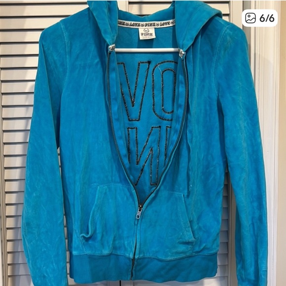Victoria's Secret PINK Vibrant Blue Sweatshirt Size Small - Picture 6 of 6